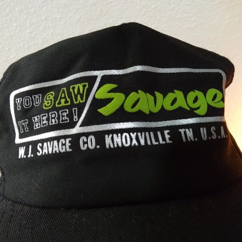 Vintage Wj Savage Co. You Saw It Here Snap Back Trucker Hat View 2